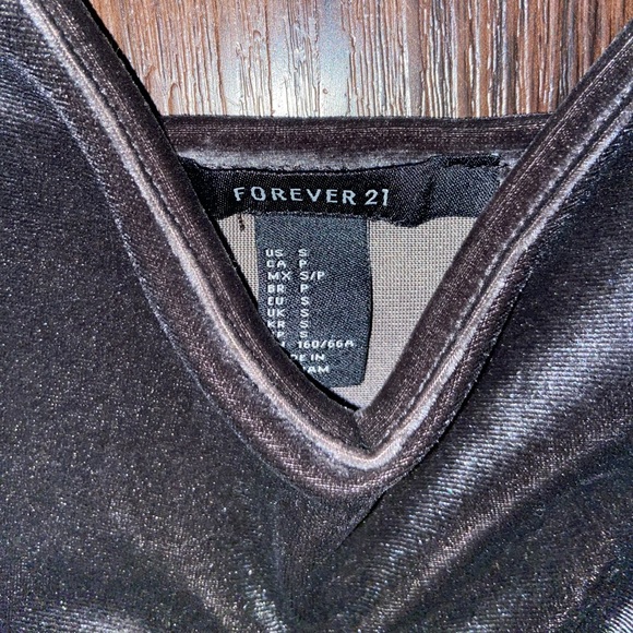 Gray Velvet Jumpsuit - Picture 4 of 5